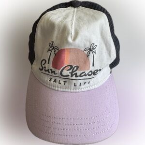 Salt Life Sun Chaser Hat - Black, White, Pink
